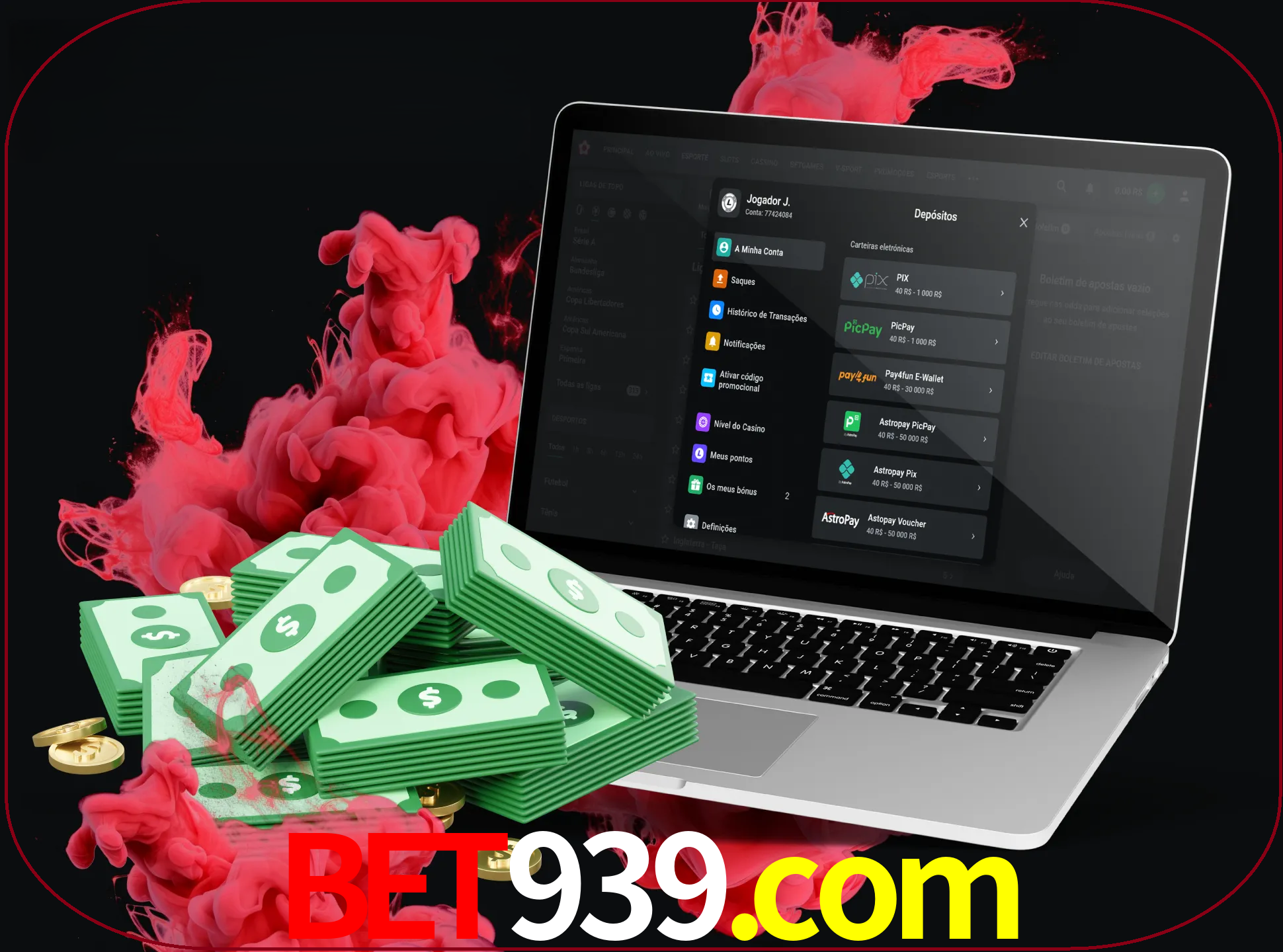 Para efetuar um depósito na sua conta bet939, basta escolher o método de depósito e especificar o montante.